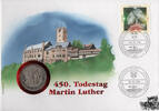 Deutschland 5 Mark Numisbrief Deutschland 1996 - 450. Todestag Martin Luther -