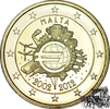 Malta 2012 2 Euro 2012 - 10 Jahre Euro f.stplfr.