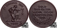 FE Medaille 1916 - Gold gab ich für Eisen, Die Eiserne Zeit -