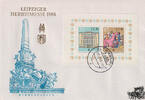 Deutschland DDR 1986 Bl. FDC - 25 + 85 Pf - Leipziger Herbstmesse -