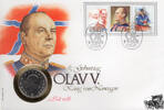 Norwegen 5 Kroner 1988 Numisbrief Norwegen 1988 - 85. Geburtstag Olav V.  6,90 EUR  zzgl. 7,20 EUR Versand