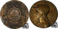 Frankreich AE Medaille o.J. - Schützenmedaille Aisne, von Adolphe Rivet (1855-1925) -
