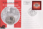 Österreich 10 € Münze + 0,55 € Briefmarke Euro Numisbrief Österreich - 60 Jahre 2. Republik, Innsbruck -