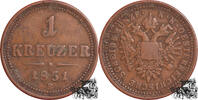  1 Kreuzer 1851 B 1 Kreuzer 1851 B ss.-vz 23,00 EUR  zzgl. 7,20 EUR Versand