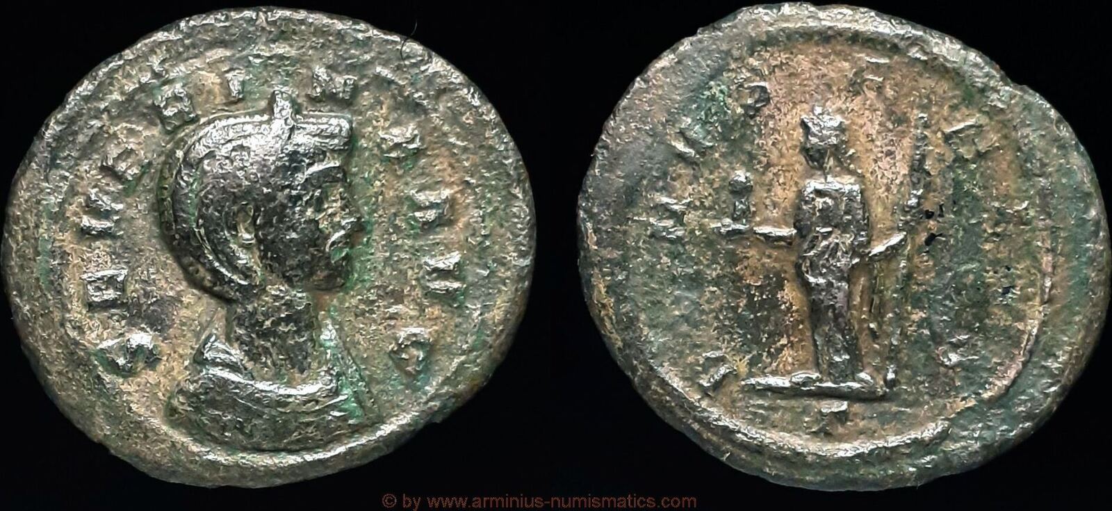 Roman Empire Denar 275 n. Chr. Severina s-ss | MA-Shops