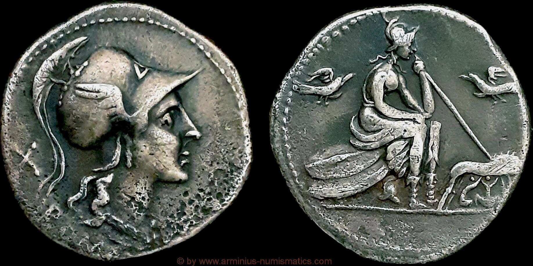 Roman Republic Denar 115-114 v. Chr. anonyme Prägung ss | MA-Shops