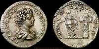 Roman Empire Denar Geta als Caesar -