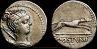 Roman Republic Denar Münzmeister Caius Postumius -