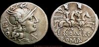 Roman Republic Denar Münzmeister Quintus Marcius Libo -