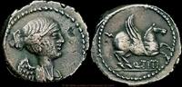 Roman Republic Quinarius Münzmeister Quintus Titius -