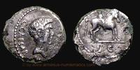 Roman Republic Denarius Roman Republic, military mint traveling with Octavian, cf. Crawford 490/3.