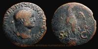 Roman Empire As Vespasian, Lyon, As, RIC 1202 var. -