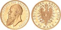 Sachsen Meiningen 20 Mark 1889 Herzog Georg II. 1866-1914 -