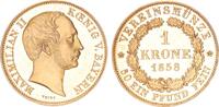 Bayern 1 Krone 1858 Maximilian II. 1848-1864 -