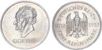 Weimarer Republik 5 Mark 1932 A zum 100. Todestag Goethes (28. März 1832) -