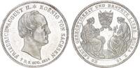 Sachsen Taler 1854 Friedrich August II. 1836-1854 -