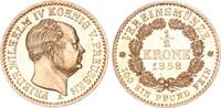 Brandenburg-Preußen 1/2 Krone 1858 Berlin Friedrich Wilhelm IV. 1840-1861 vz-st