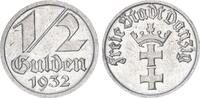 1/2 Gulden 1932 Freie Stadt Danzig vz