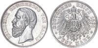 Baden 5 Mark 1891 Großherzog Friedrich I. 1852-1907 -