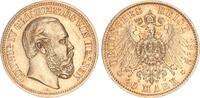 Hessen 20 Mark 1892 Großherzog Ludwig IV. 1877-1892 kl. Kr., vz mit leichter Goldpatina