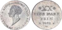 Schaumburg-Lippe 2/3 Taler (Gulden) zu XX Eine Mark 1821 Fürst Georg Wilhelm 1807-1860 -