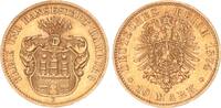 Hamburg 10 Mark 1874 Freie und Hansestadt Hamburg vz+ 3350,00 EUR kostenloser Versand