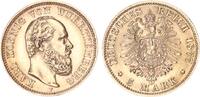 Württemberg 5 Mark 1877 König Karl 1864-1891 vz-st 585,00 EUR kostenloser Versand
