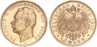Baden 10 Mark 1910 Großherzog Friedrich II. 1907-1918 vz-st 985,00 EUR kostenloser Versand