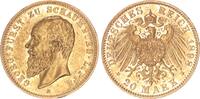 Schaumburg-Lippe 20 Mark 1898 Fürst Albrecht Georg 1893-1911 vz 4250,00 EUR kostenloser Versand