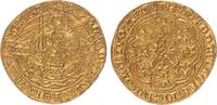 Großbritannien 1/2 Noble o.Jahr (1361) London König Edward III. 1327-1377 -