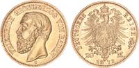 Baden 20 Mark 1872 Gro&szlig;herzog Friedrich I. 1852-1907 vz-st 1550,00 EUR kostenloser Versand