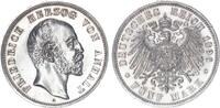 Anhalt 5 Mark 1896 Herzog Friedrich I. 1871-1904 vz-st 2650,00 EUR kostenloser Versand