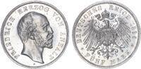Anhalt 5 Mark 1896 Herzog Friedrich I. 1871-1904 vz+ 1975,00 EUR kostenloser Versand