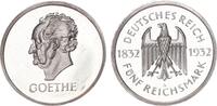 Weimarer Republik 5 Reichsmark 1932 A Berlin zum 100. Todestag Goethes (28. März 1832) -