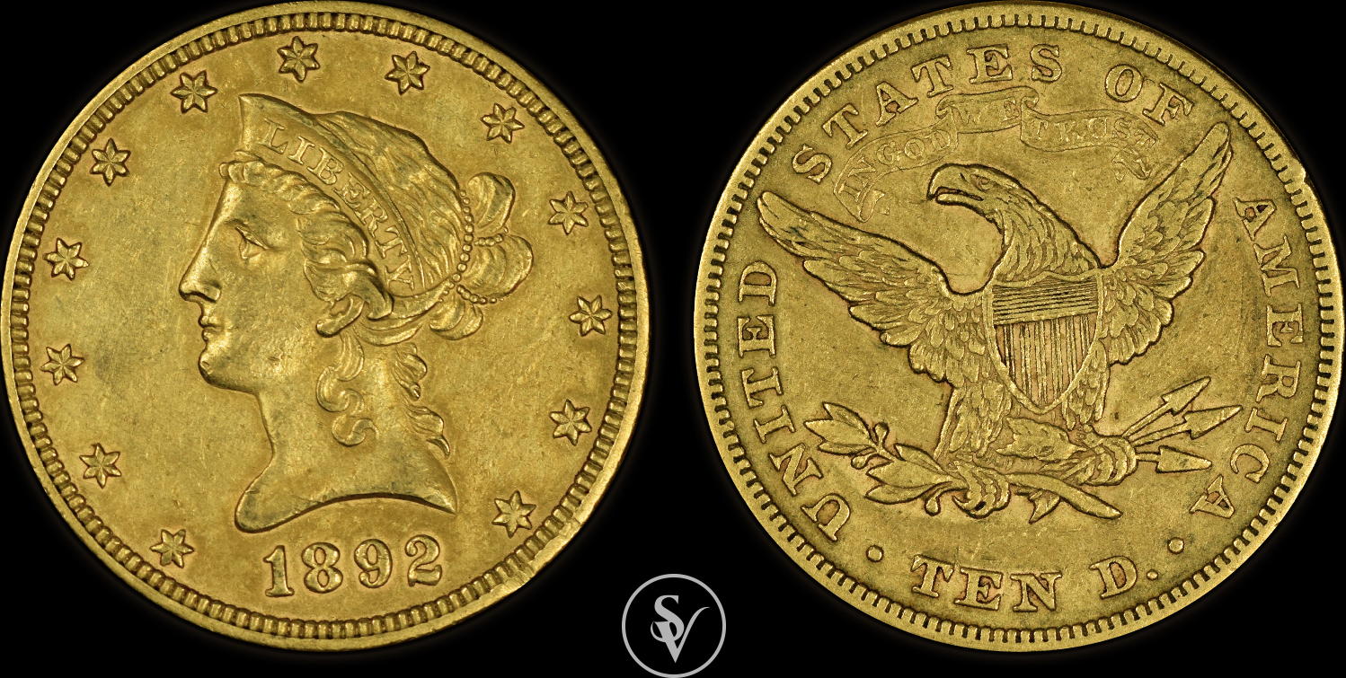 USA 10$ 1892 Liberty Head | MA-Shops