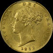 Great Britain 1/2 Sovereign 1853 Victoria shield MS62 PCGS