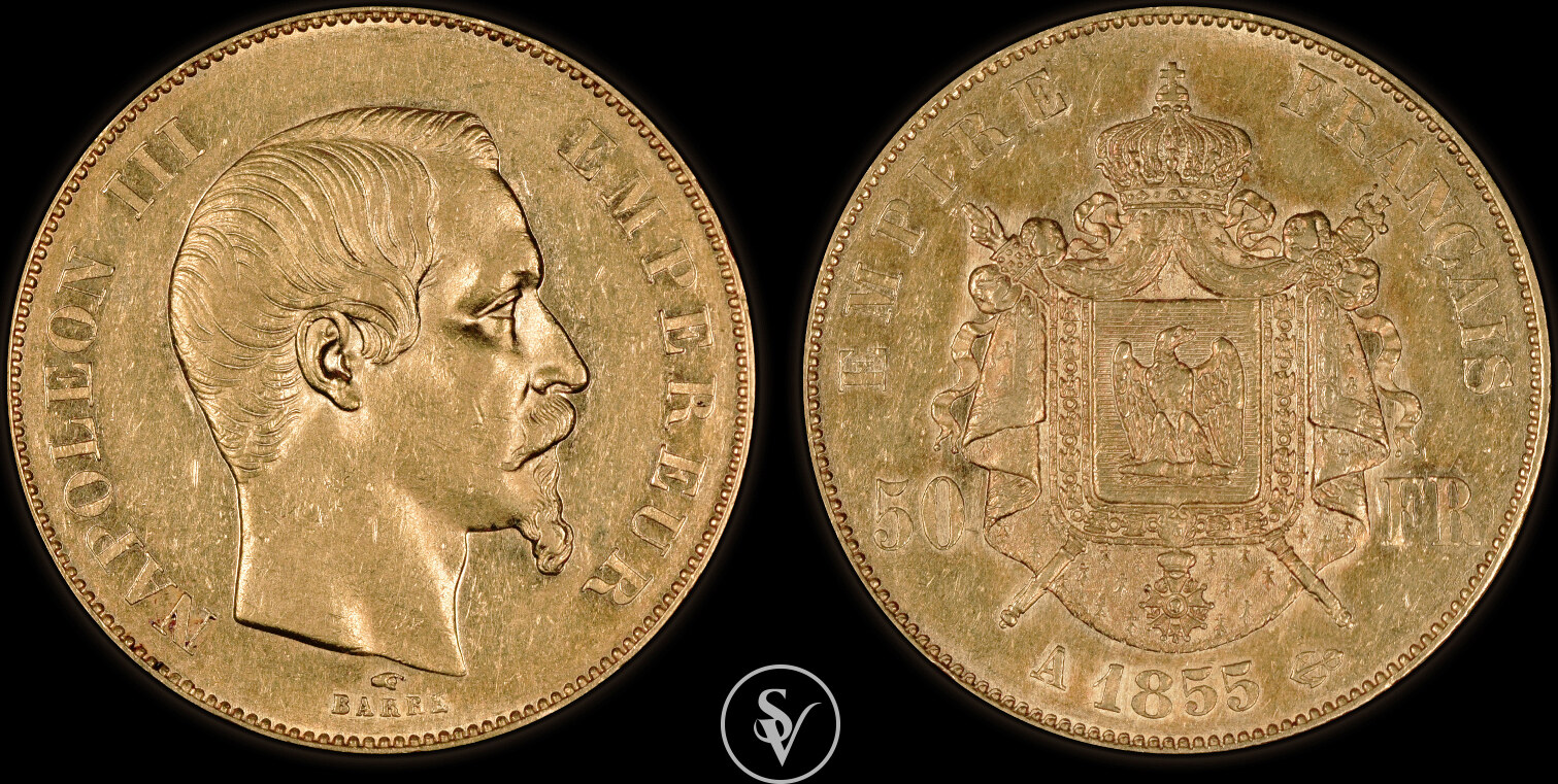 France 50 francs 1855 Napoleon III | MA-Shops