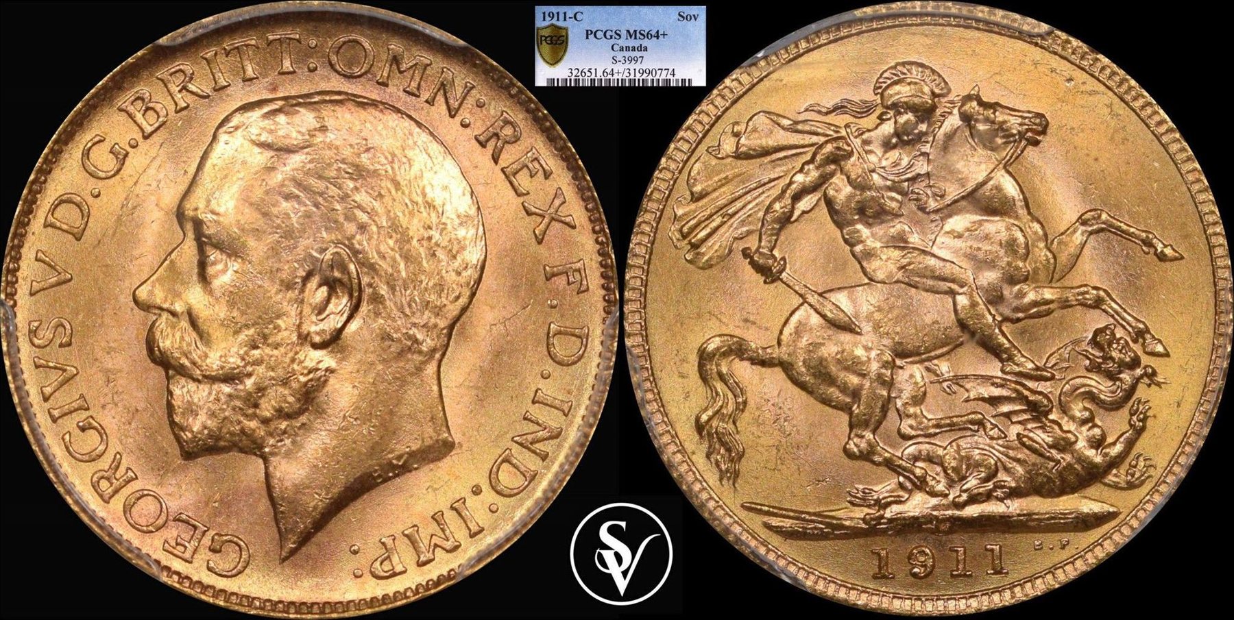 アンティークコイン 金貨 5 Pounds Sov 1911 Ngc Gold Proof 62 Pcgs