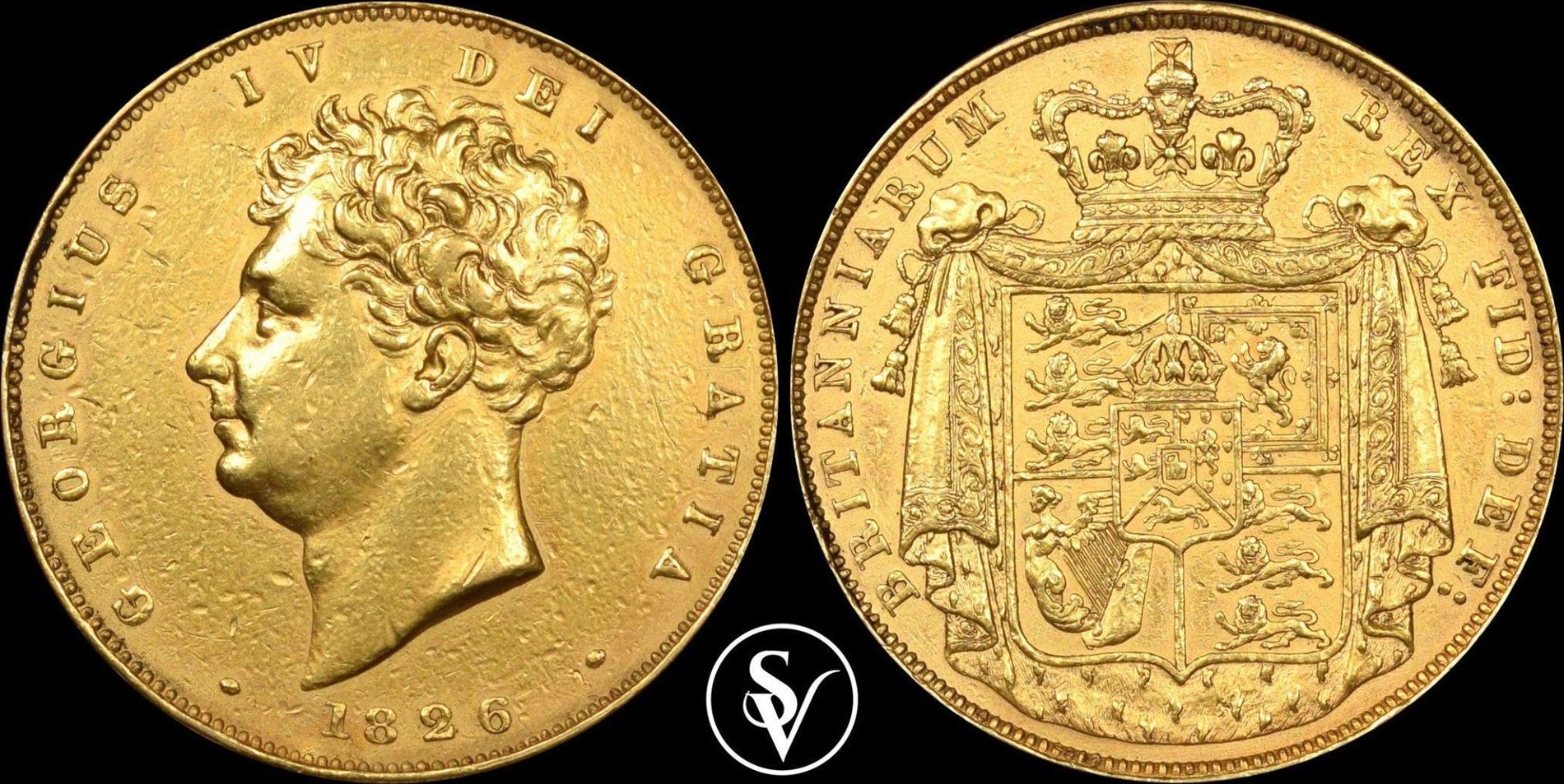 Great Britain 2SOVEREIGN 1826 IV ex proof