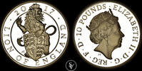 Great Britain 10 pounds Queens Beasts Lion proof -