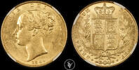 G.BRITAIN 1SOV 1844 Victoria shield NGC MS 63 4850,00 EUR  zzgl. 30,00 EUR Versand