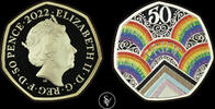 Great Britain 50 pence 50 Years of Pride -
