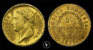 France Napoleon I 20 Francs 1811-A PCGS MS63