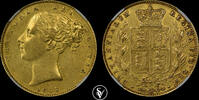 G.BRITAIN 1 sovereign Victoria shield -