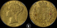 G.BRITAIN sovereign Victoria shield -