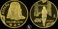 SPAIN 400 euro 2004M 100th Anniversary of the Birth of Salvador Dalí NGC PF 69 ULTRA CAMEO