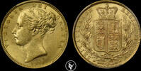 Great Britain sovereign Victoria shield -