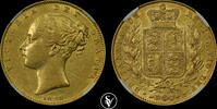 G.BRITAIN 1 sovereign Victoria shield -