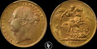 Great Britain sovereign 1872 Sov S-3856A St. George -
