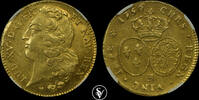 FRANCE 2L'OR 1756/49BB Louis XV NGC AU 58 4000,00 EUR  zzgl. 30,00 EUR Versand